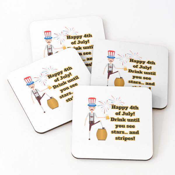 Item preview, 4th of July, Drink until you see stars and stripes designed and sold by ShopULove.