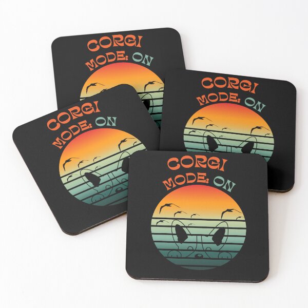 Item preview, Corgi mode ON - summer holiday retro positive designed and sold by PupilLove.