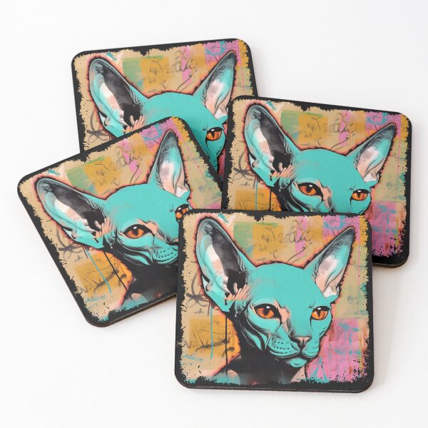 Item preview, Popartistic Sphynx Colorful Surreal Miaw designed and sold by bellabitis.