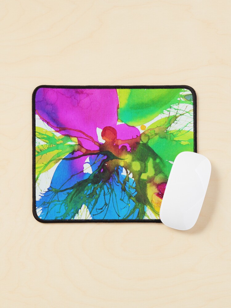 Aperçu 1 sur 5. Tapis de souris avec l'œuvre Eclosion 124 créée et vendue par ElioraBousquet.