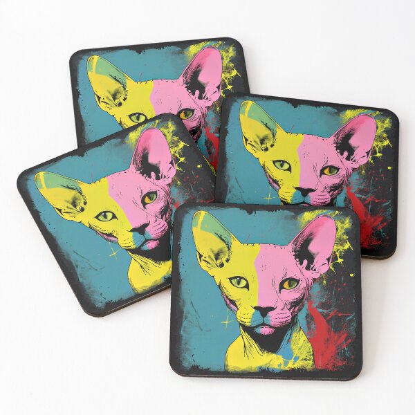 Item preview, Popartistic Sphynx Colorful Surreal Miaw designed and sold by bellabitis.