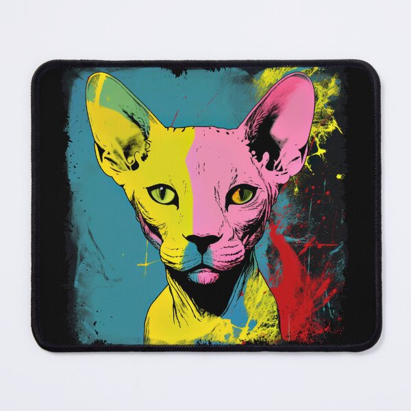 Item preview, Popartistic Sphynx Colorful Surreal Miaw designed and sold by bellabitis.