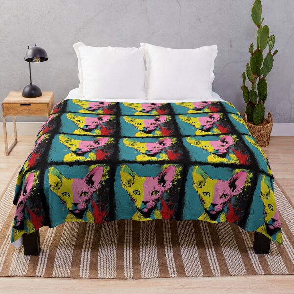 Item preview, Popartistic Sphynx Colorful Surreal Miaw designed and sold by bellabitis.