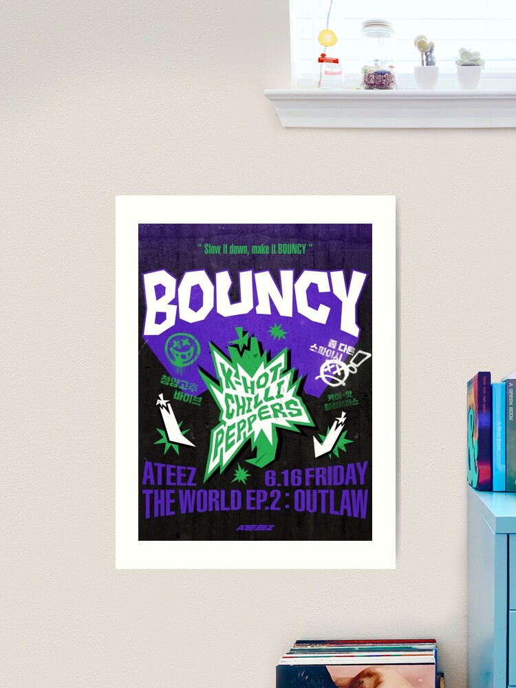 ATEEZ Bouncy K-Hot Chilly Peppers Poster Outlaw