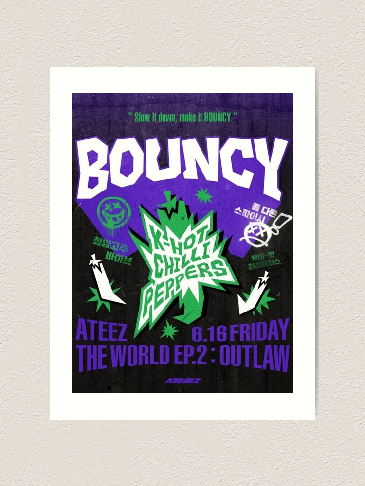 ATEEZ Bouncy K-Hot Chilly Peppers Poster Outlaw
