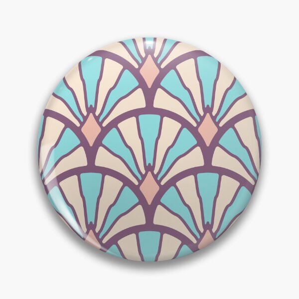 Item preview, KF 0048 D - Retro Vintage Flower Minimalist 70s Modern Geometric Floral Pattern designed and sold by KhakiFinch.