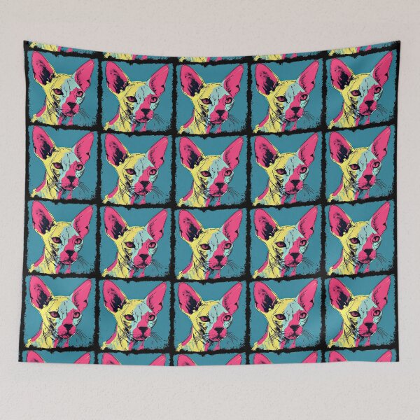 Item preview, Popartistic Sphynx Colorful Surreal Miaw designed and sold by bellabitis.