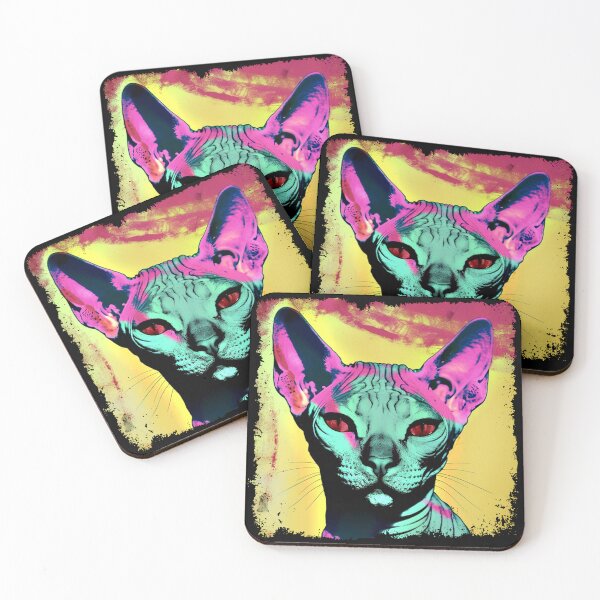 Item preview, Popartistic Sphynx Colorful Surreal Miaw designed and sold by bellabitis.