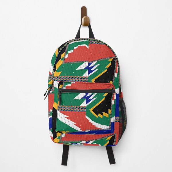 Item preview, Attractive original abstract geometric artwork, inspired by the South African flag in a vintage style. designed and sold by Ralek.