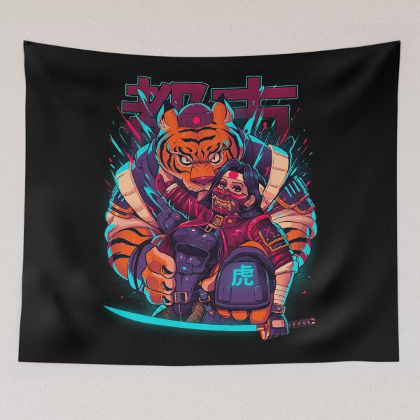 Item preview, Cyber Samurai Tiger designed and sold by Bruno Mota.