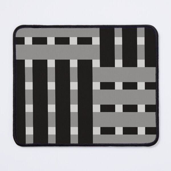 Item preview, Fabric Weave Design - Matt Rib Weave Irregular Pattern - Black and Gray designed and sold by DesignCentrum.