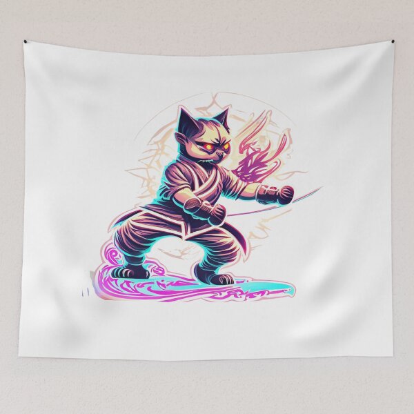 Item preview, Katze cat Kungfu Master 9 designed and sold by Finity Atelier.