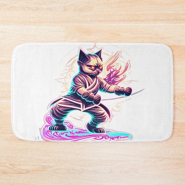 Artikelvorschau, Katze Katze Kung Fu Master 9 entworfen und verkauft von Finity Atelier.