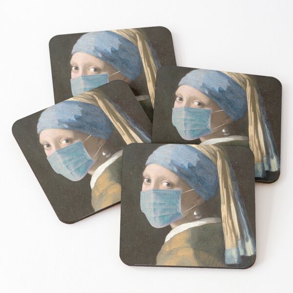Item preview, Girl with a Pearl Earring and Mask designed and sold by mosmoth.