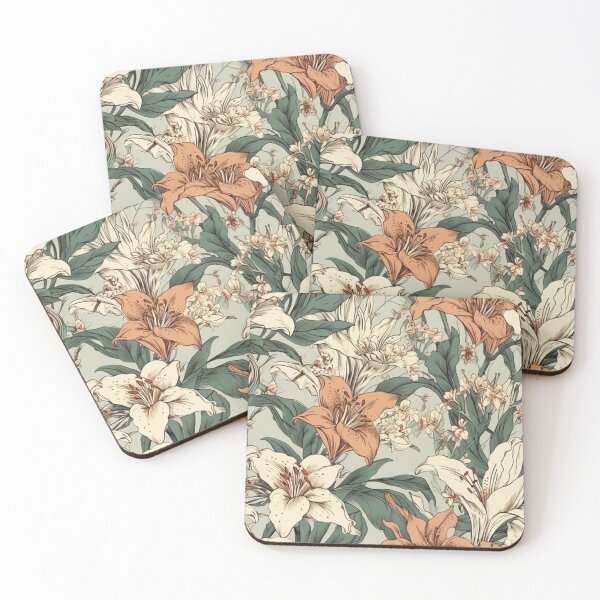 Item preview, Rose and White Lilies designed and sold by PlumariCo.