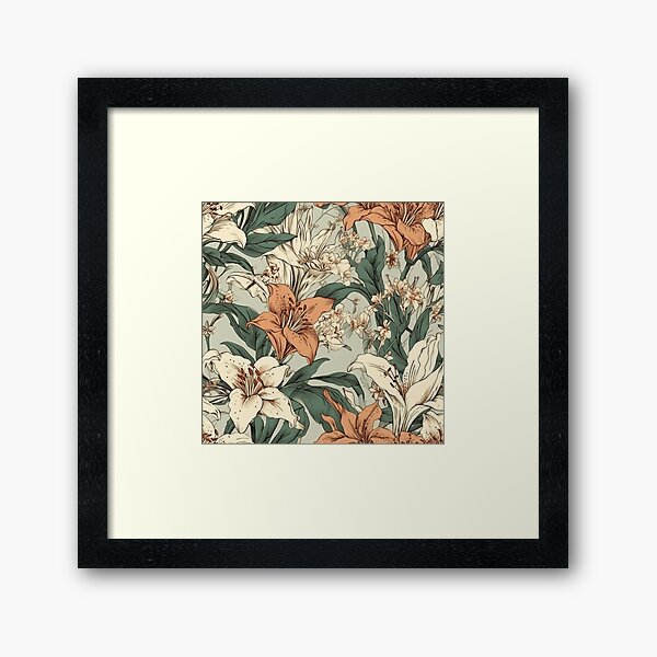 Item preview, Rose and White Lilies designed and sold by PlumariCo.