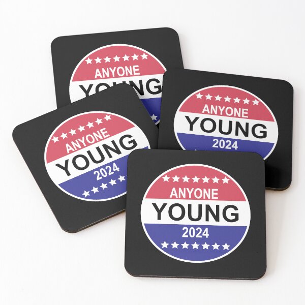 Item preview, Anyone Young 2024 - Vote Pin  designed and sold by GoodJobLola.