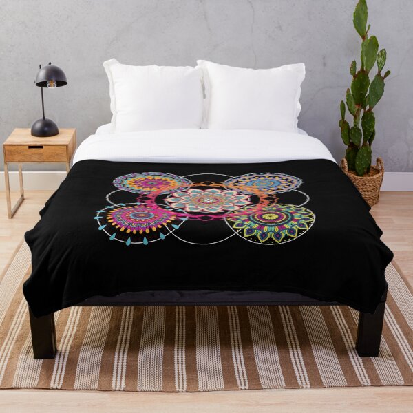 Artikelvorschau, Mandala Boho Bohemian Mandalas Muster Blumenmeditation Blume Yoga Spirituelle Hippie-Liebe entworfen und verkauft von SisterSinger.