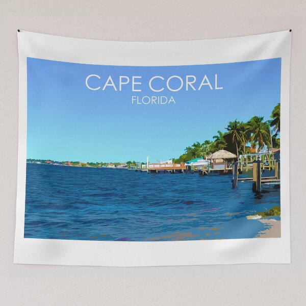 Item preview, Cape Coral, Florida, USA, Print designed and sold by summattodraw.