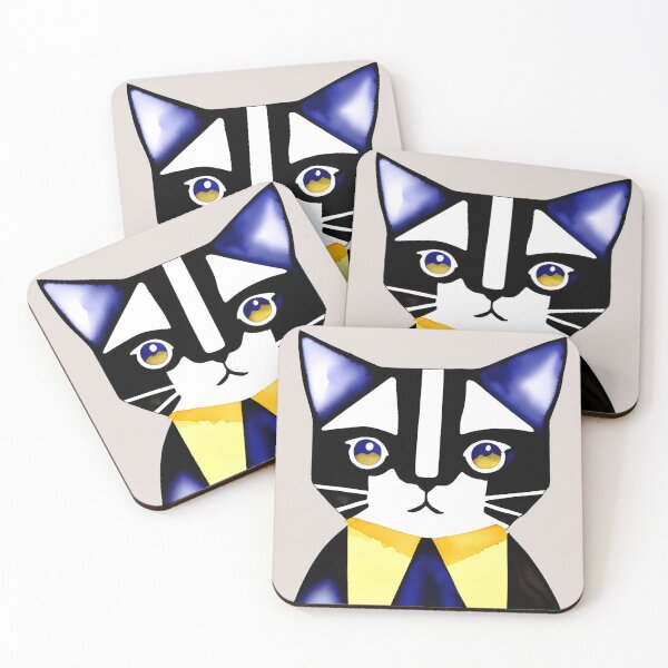 Item preview, Geometric Cat Elegant With a Suit designed and sold by KittyKorner0.