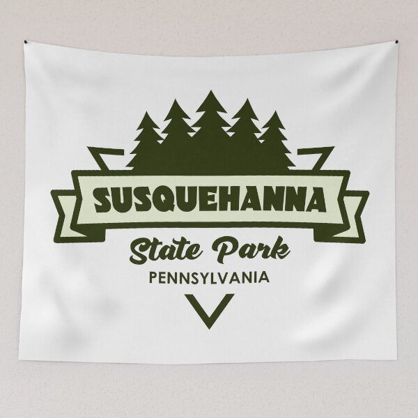 Item preview, Susquehanna State Park Pennsylvania Trees And Ribbon designed and sold by bivenart.