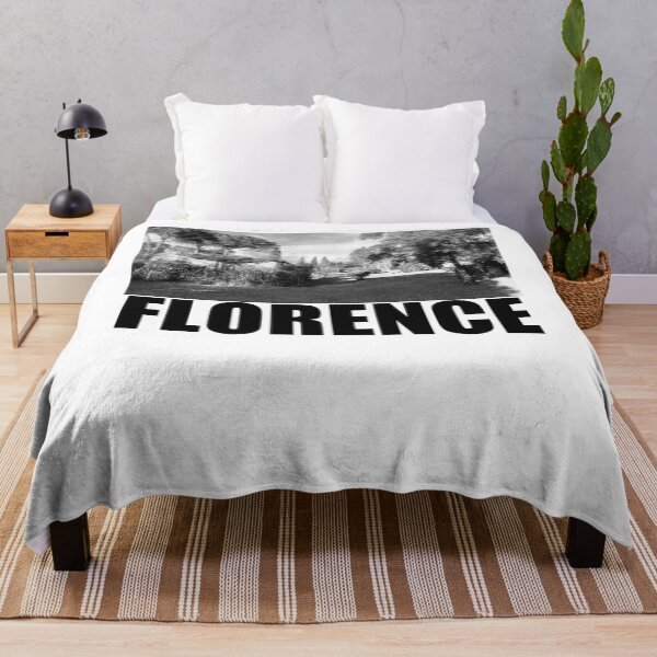 Item preview, Florence Black and White Photography Travel Landscape (black text) designed and sold by MasterpieceArt.