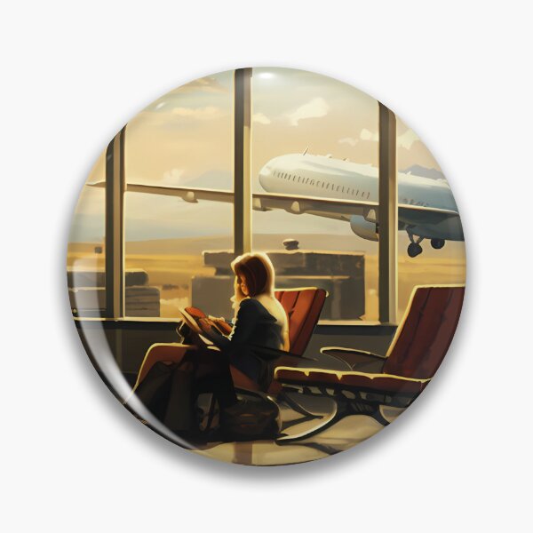 Item preview, Airport Oil Painting designed and sold by tropicaltee.