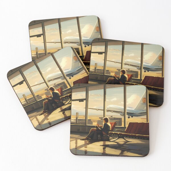 Item preview, Airport Oil Painting designed and sold by tropicaltee.