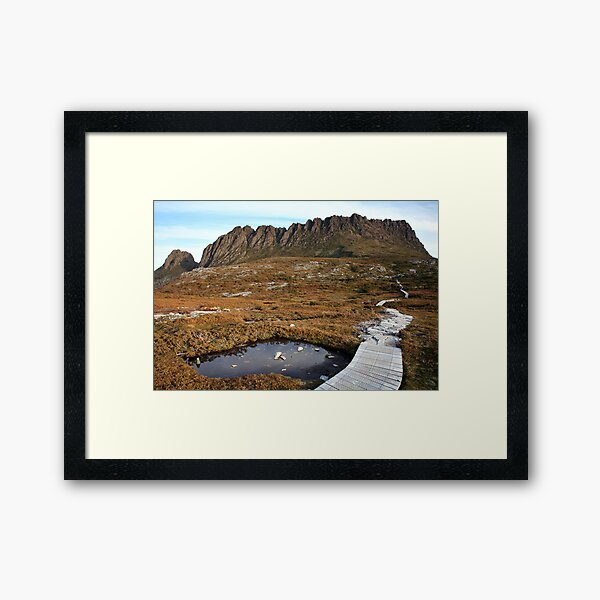 The Overland Trail below Cradle Mountain, Australia Framed Art Print