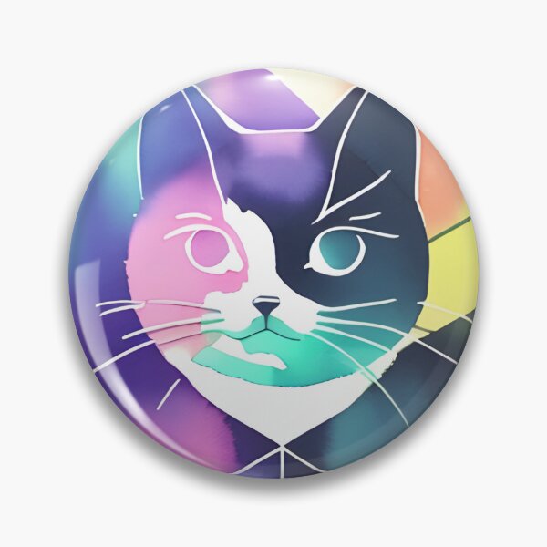 Item preview, Geometric Cat Multicolor  designed and sold by KittyKorner0.