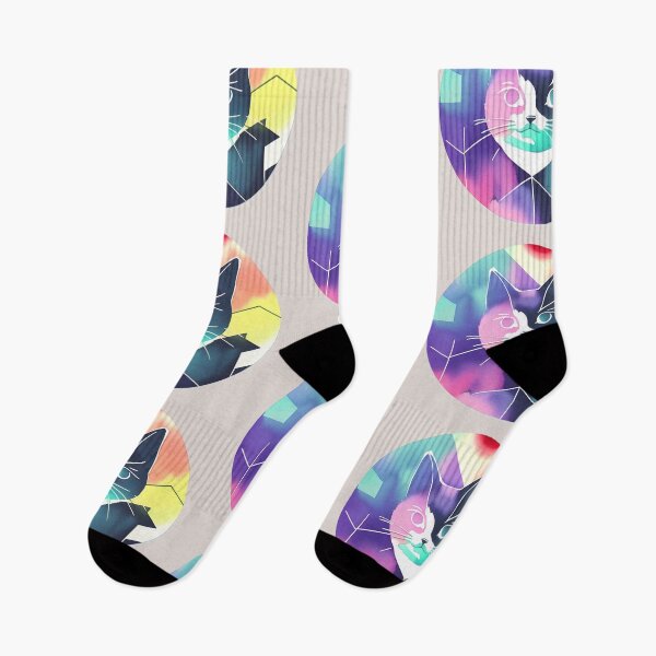 Item preview, Geometric Cat Multicolor  designed and sold by KittyKorner0.