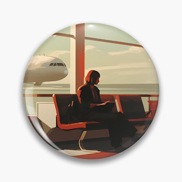Item preview, Airport Oil Painting designed and sold by tropicaltee.