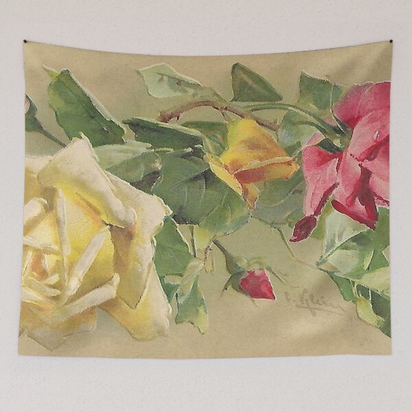 Item preview, Vintage Red and Yellow Rose designed and sold by tomorrowsart.