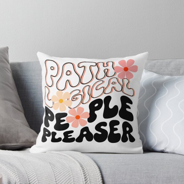 Item preview, Pathological People Pleaser | Retro Vibes with Flowers - Black designed and sold by So70s.