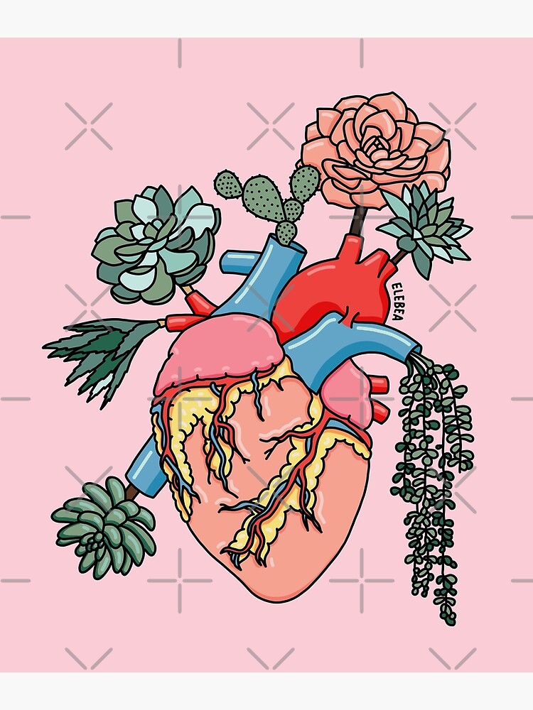 Thumbnail 3 of 3, Photographic Print, Succulent heart by Sasa Elebea designed and sold by Sabrina Brugmann.