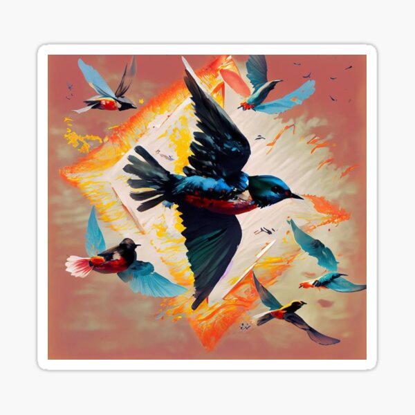 flying bird Sticker