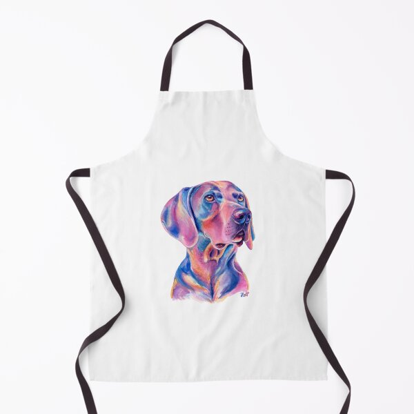 Item preview, Beautiful Weimaraner Portrait. Watercolor Colorful Painting designed and sold by HappyNoireArt.