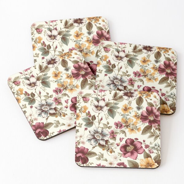 Item preview, Vintage Spring Boho Flowers designed and sold by PlumariCo.