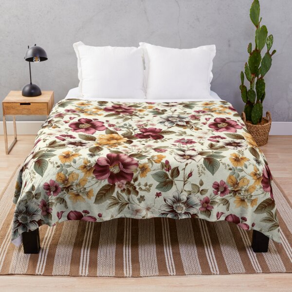 Item preview, Vintage Spring Boho Flowers designed and sold by PlumariCo.