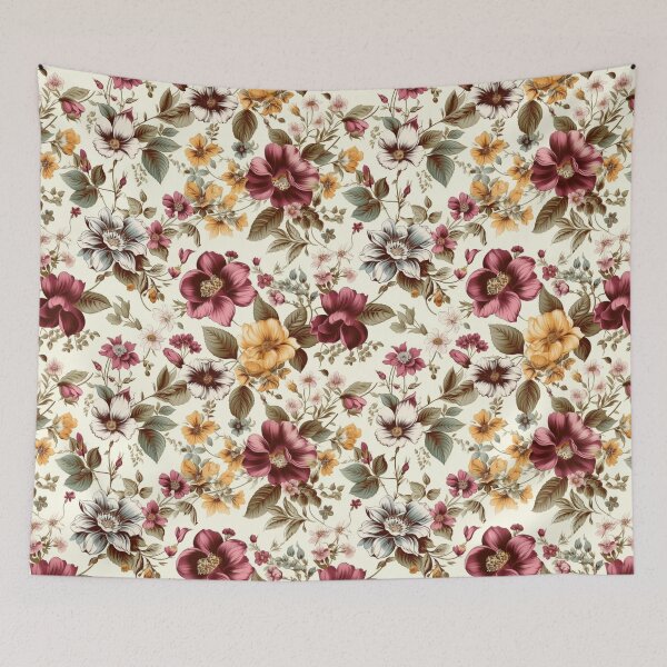 Item preview, Vintage Spring Boho Flowers designed and sold by PlumariCo.