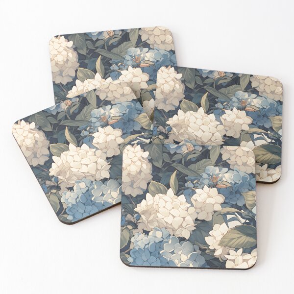 Aperçu de l'œuvre Motif fleuri d'hortensia créée et vendue par SkyPouikPouik.