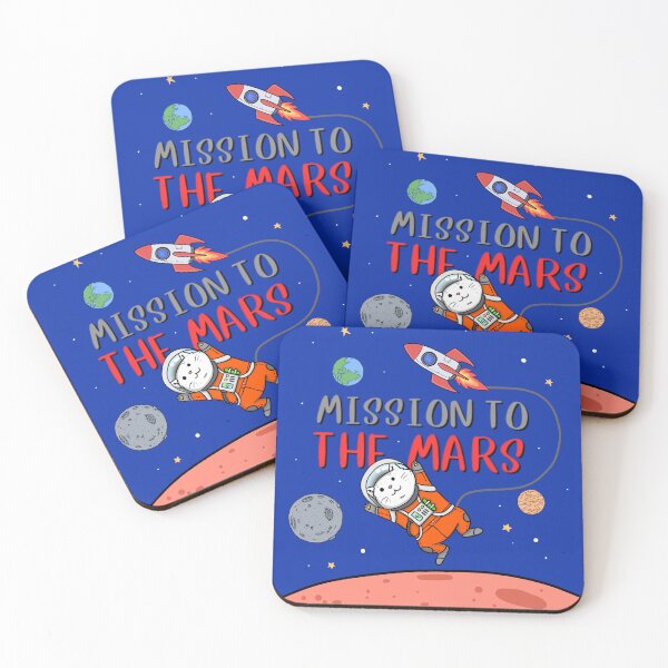 Item preview, Space Cats mission to the mars designed and sold by jiamthings.