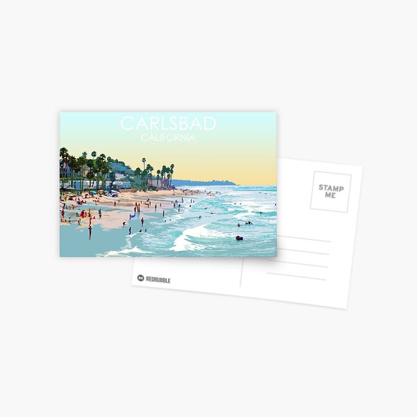 Item preview, Carlsbad, California, USA, Print designed and sold by summattodraw.