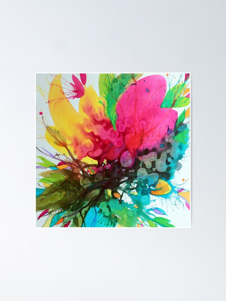 Aperçu 1 sur 3. Poster avec l'œuvre Eclosion 41 créée et vendue par ElioraBousquet.