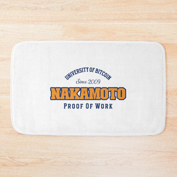 Item preview, Satoshi Nakamoto University of Bitcoin Design designed and sold by RektRepublic.