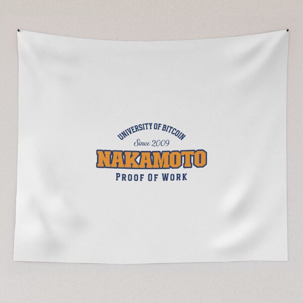 Item preview, Satoshi Nakamoto University of Bitcoin Design designed and sold by RektRepublic.