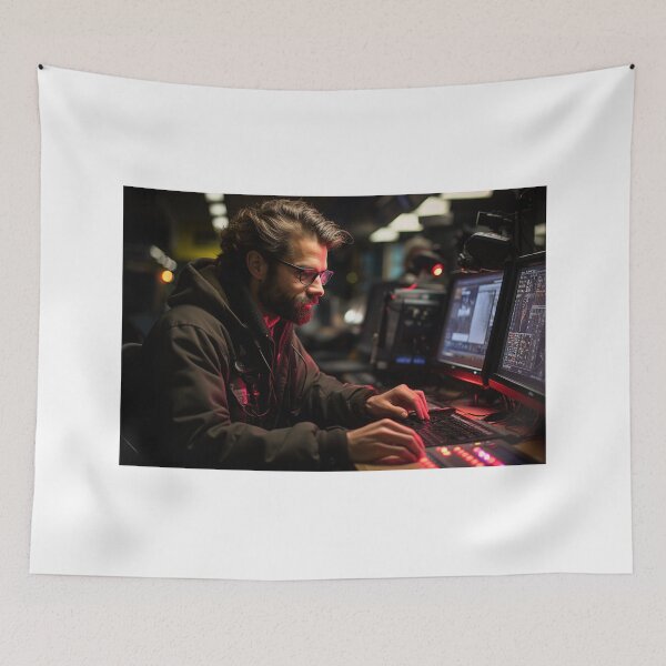 Item preview, Ethical (Legal) Hacker at Work designed and sold by TheBrainArt.