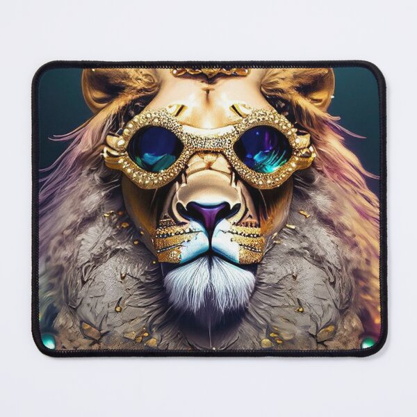 Item preview, glittered cool lion designed and sold by bhanu03.