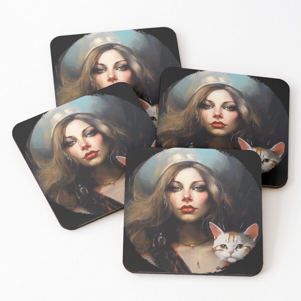 Item preview, Crazy Cat Lady Oil Paiting designed and sold by bellabitis.