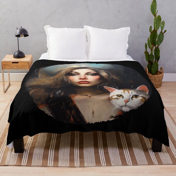 Item preview, Crazy Cat Lady Oil Paiting designed and sold by bellabitis.